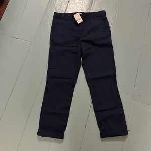 JCrew Crewcuts girls blue khaki style pants. Size 10